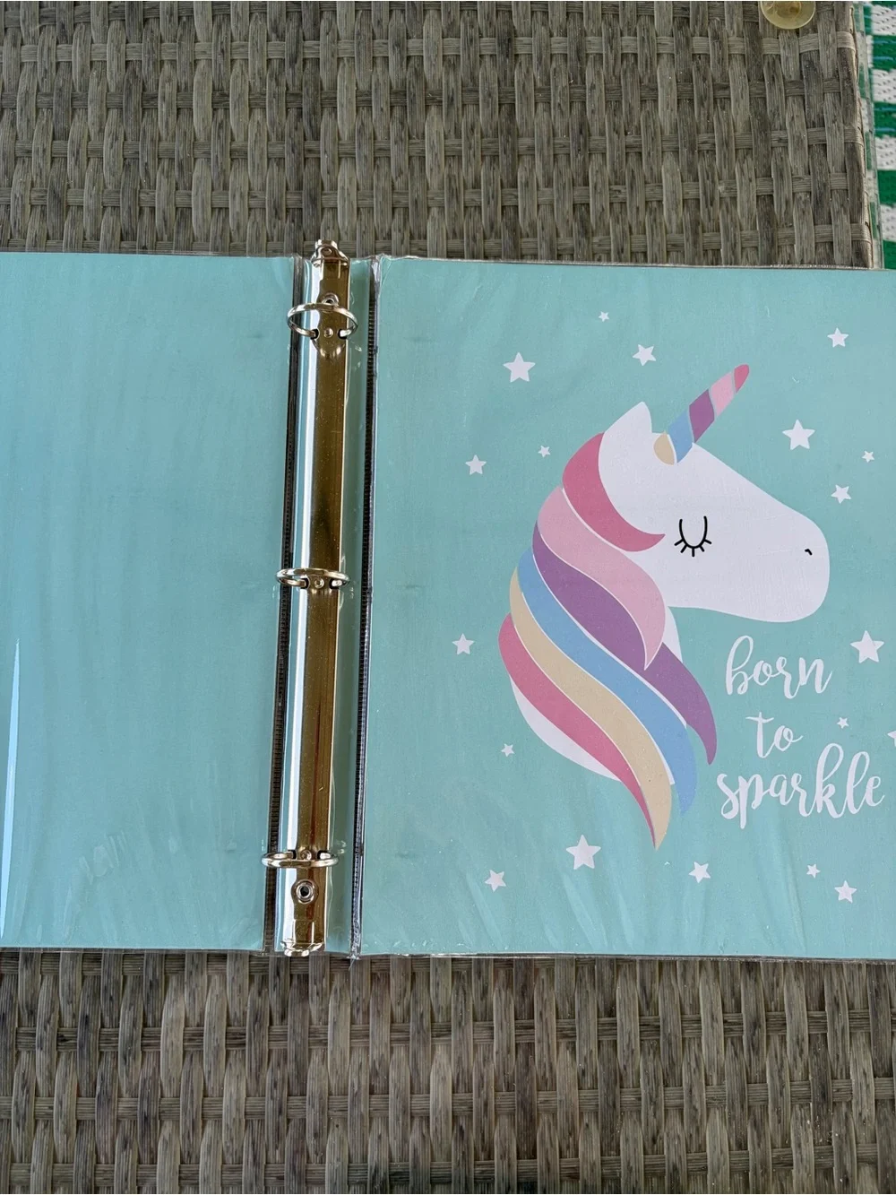 Unicorn & Think Happy Thoughts 3 Ring Binders Bundle Of FOUR NWT